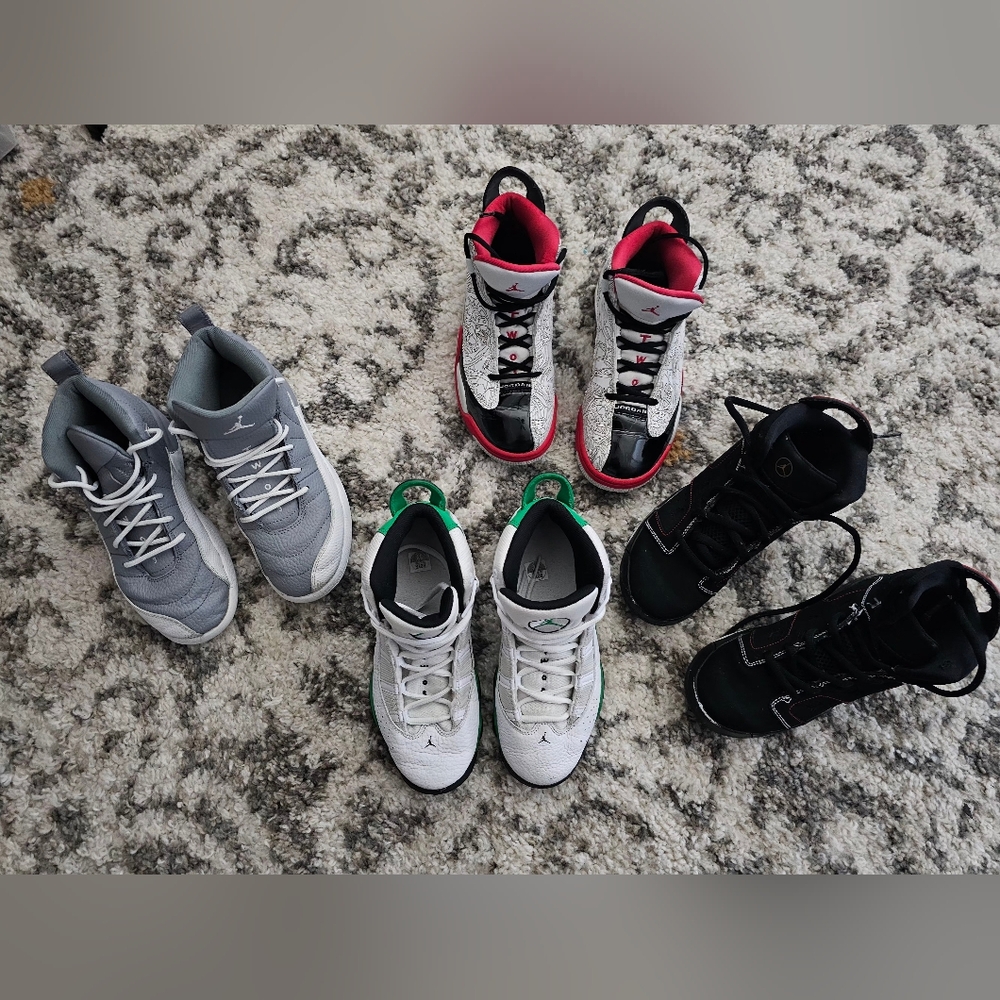 Air Jordan Sneakers Collection Boys 4 pair Lot